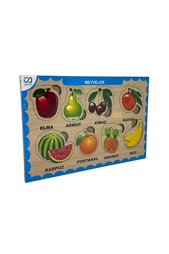 Ahşap Meyveler Eği̇ti̇ci̇ Set