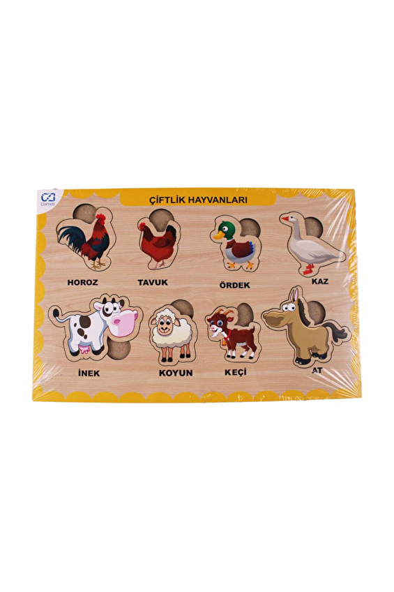 Ahşap Çi̇ftli̇k Hayvanlari Eği̇ti̇ci̇ Set