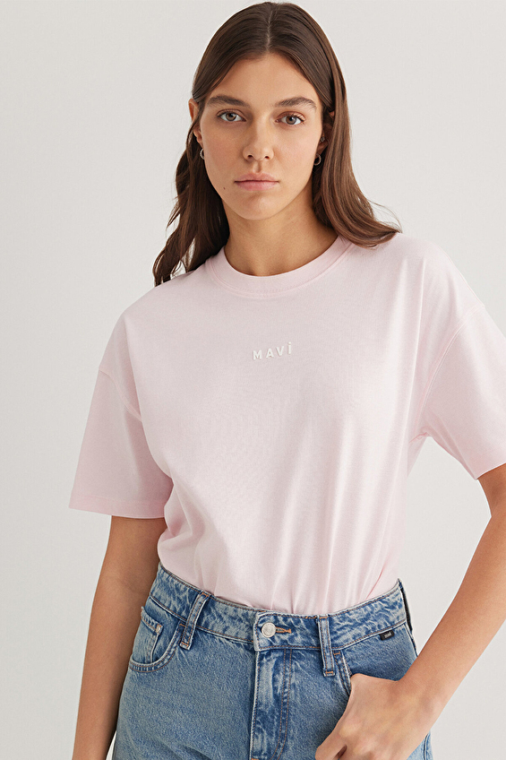 Mavi Loose Fit Kadın Tişört M1612518 89200 Pembe Mavi Loose Fit Kadın Tişört M1612518 89200 Pembe