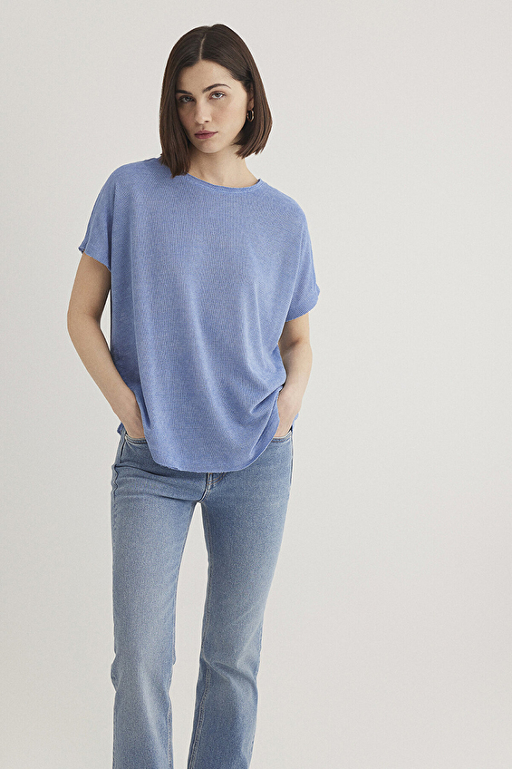 Mavi Loose Fit Kadın Tişört M167311 70853 Gri Mavi Loose Fit Kadın Tişört M167311 70853 Gri