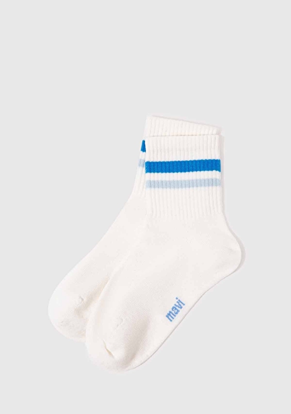 Mavi Kadın Soket Çorap M1913237 20843 BYZ Beyaz Mavi Kadın Soket Çorap M1913237 20843 BYZ Beyaz