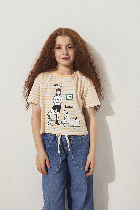 Mavi Kız Çocuk Tişör M7610273-89144 Mavi Kız Çocuk Tişör M7610273-89144