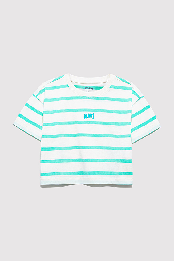 Mavi Kız Çocuk Tişört M7610182-88145 Mavi Kız Çocuk Tişört M7610182-88145