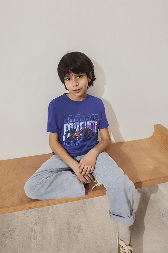 Mavi Erkek Çocuk Tişört M6610295-70908 Mavi Erkek Çocuk Tişört M6610295-70908