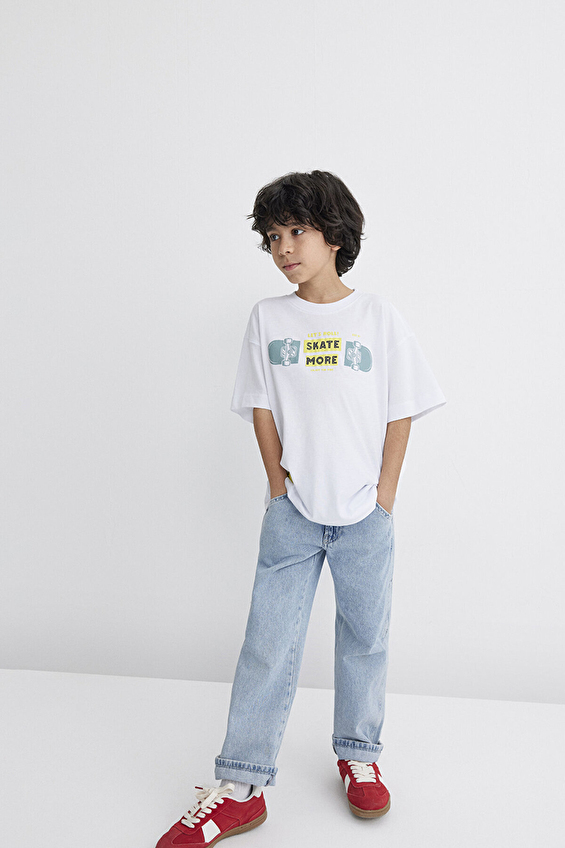 Mavi Erkek Çocuk Tişört M6610276-620 Mavi Erkek Çocuk Tişört M6610276-620