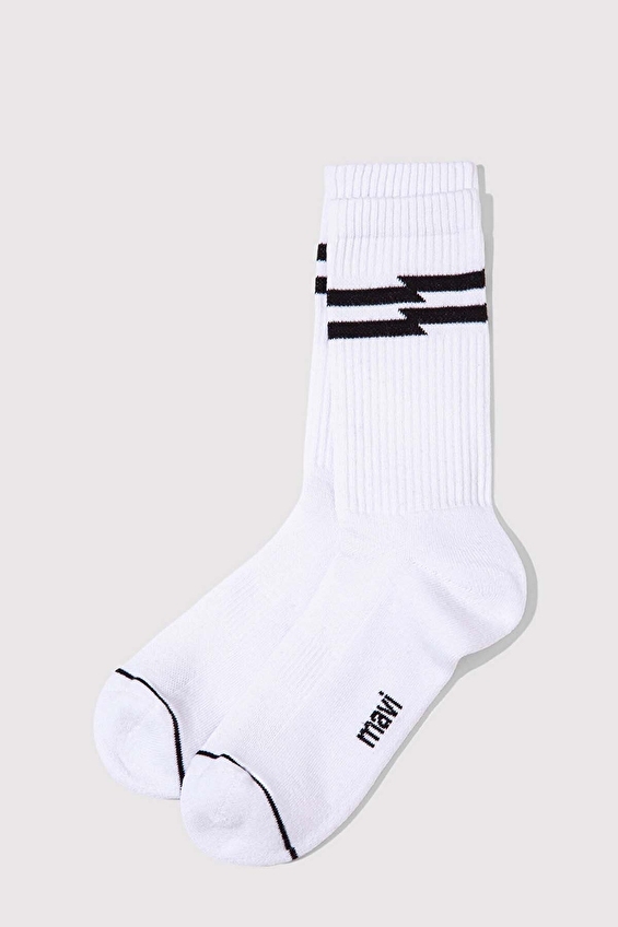 Mavi Erkek Soket Çorap M0911583 20844 BYZ Beyaz Mavi Erkek Soket Çorap M0911583 20844 BYZ Beyaz