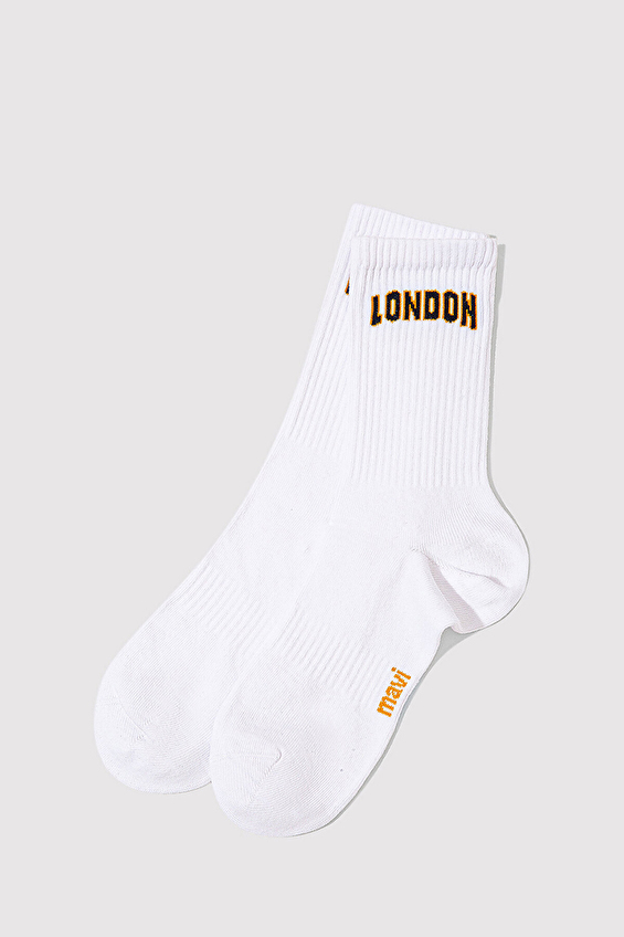 Mavi Erkek Soket Çorap M0911968 620 BYZ Beyaz Mavi Erkek Soket Çorap M0911968 620 BYZ Beyaz