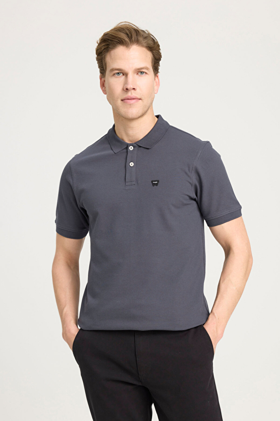 Wrangler Polo Yaka Regular Fit Kısa Kol Erkek Tişört W7D5K4XX2T003 Antrasit Wrangler Polo Yaka Regular Fit Kısa Kol Erkek Tişört W7D5K4XX2T003 Antrasit