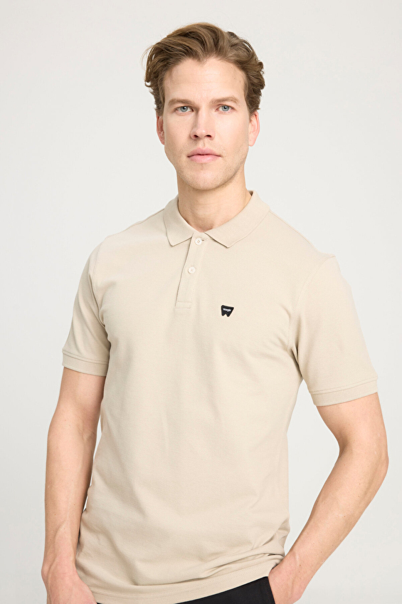 Wrangler Polo Yaka Regular Fit Kısa Kol Erkek Tişört W7D5K4XX2TUQ Bej Wrangler Polo Yaka Regular Fit Kısa Kol Erkek Tişört W7D5K4XX2TUQ Bej
