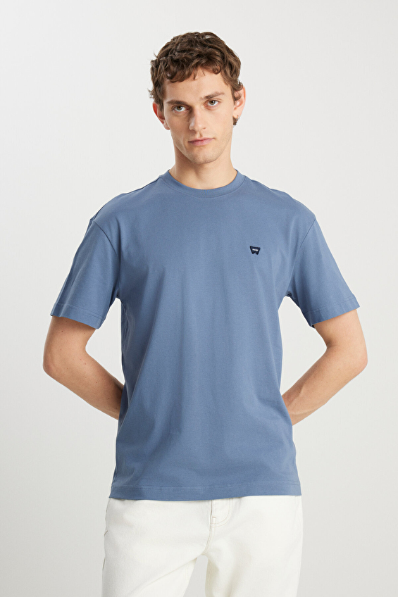 Wrangler Erkek Tişört MW7NM203877223 Mavi Wrangler Erkek Tişört MW7NM203877223 Mavi