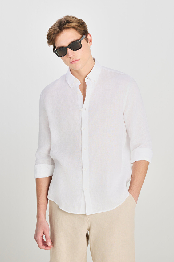 Lee Regular Fit Gömlek Yaka Uzun Kol Erkek Gömlek L2510549100 Beyaz Lee Regular Fit Gömlek Yaka Uzun Kol Erkek Gömlek L2510549100 Beyaz