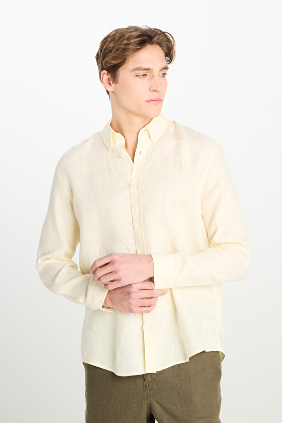 Lee Regular Fit Gömlek Yaka Uzun Kol Erkek Gömlek L2510549200 Sarı Lee Regular Fit Gömlek Yaka Uzun Kol Erkek Gömlek L2510549200 Sarı