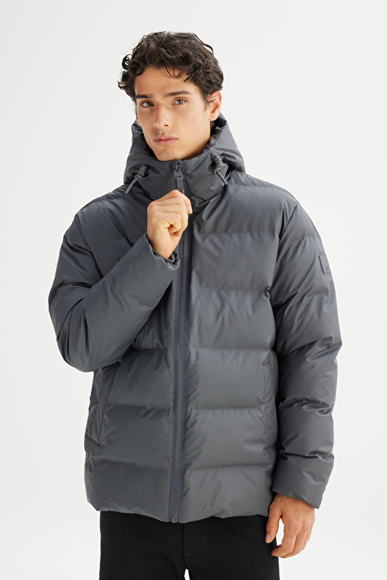 Lee Regular Fit Kapüşonlu Erkek Mont L2520263035 Gri