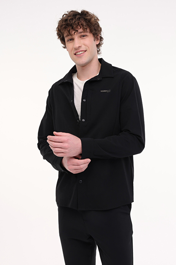 Lumberjack Regular Fit Erkek Gömlek PAOL ITL627 Siyah Lumberjack Regular Fit Erkek Gömlek PAOL ITL627 Siyah