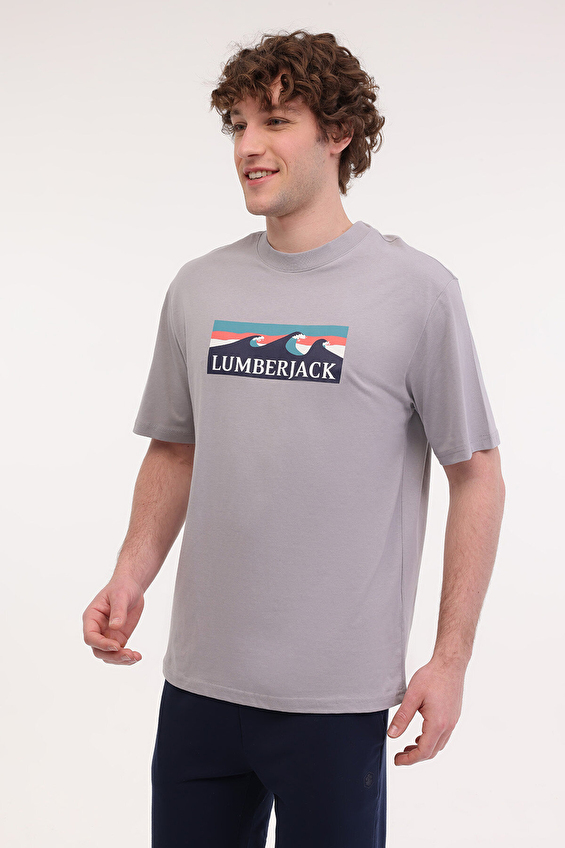 Lumberjack Regular Fit Bisiklet Yaka Erkek Tişört ROGER 11OTD2 31 K GRI Koyu gri Lumberjack Regular Fit Bisiklet Yaka Erkek Tişört ROGER 11OTD2 31 K GRI Koyu gri