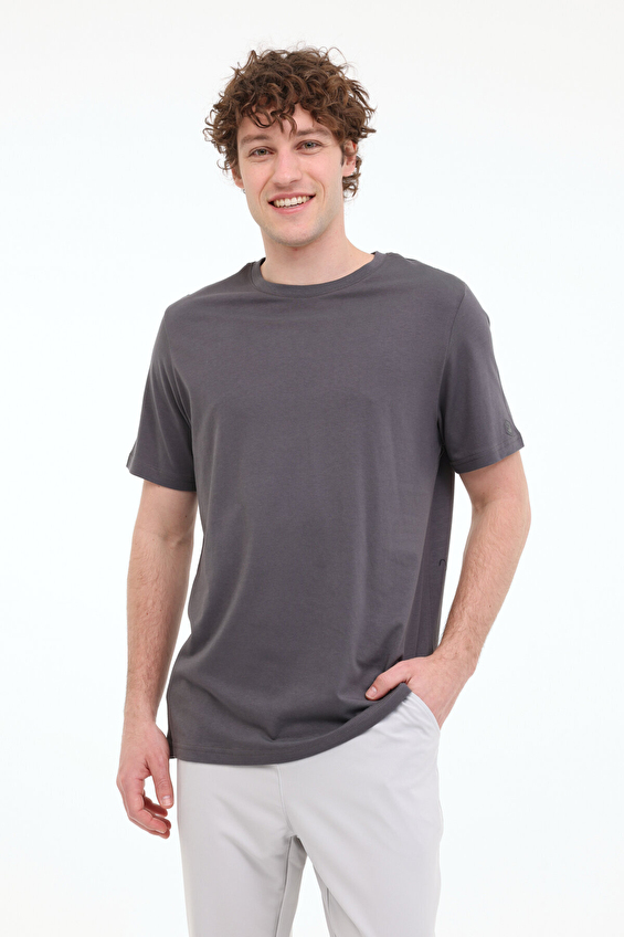 Lumberjack Regular Fit Bisiklet Yaka Erkek Tişört BASIC CT110 Antrasit Lumberjack Regular Fit Bisiklet Yaka Erkek Tişört BASIC CT110 Antrasit