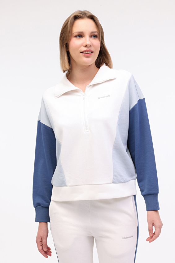 Lumberjack Dik Yaka Regular Fit Kadın Sweatshirt ANNABEL C 16CK927 MAVI Açık mavi Lumberjack Dik Yaka Regular Fit Kadın Sweatshirt ANNABEL C 16CK927 MAVI Açık mavi