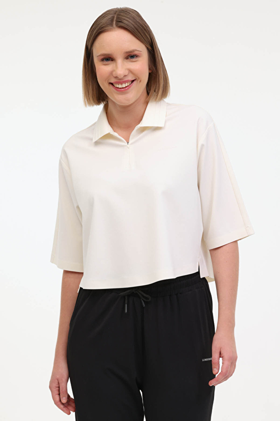 Lumberjack Polo Yaka Regular Fit Kadın Tişört JUB 12BKK81 Beyaz Lumberjack Polo Yaka Regular Fit Kadın Tişört JUB 12BKK81 Beyaz