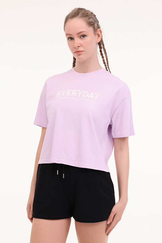 Lumberjack Kadın Tişört FREYA 11SY790 Lila Lumberjack Kadın Tişört FREYA 11SY790 Lila