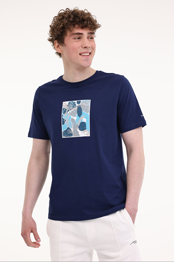 Lumberjack Regular Fit Bisiklet Yaka Erkek Tişört CHEN 11HL1004 INDIGO Indıgo Lumberjack Regular Fit Bisiklet Yaka Erkek Tişört CHEN 11HL1004 INDIGO Indıgo