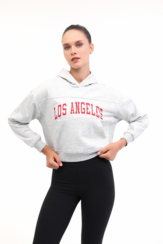 Lumberjack Kadın Sweatshirt 17JAAM BTS802 GRI MEL Gri melanj Lumberjack Kadın Sweatshirt 17JAAM BTS802 GRI MEL Gri melanj