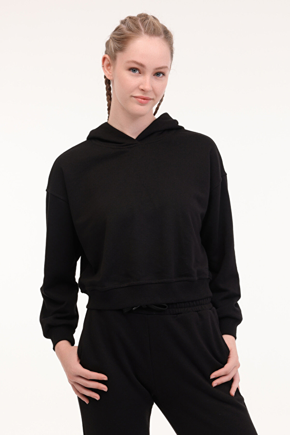 Lumberjack Kadın Sweatshirt 17AMMY K Siyah Lumberjack Kadın Sweatshirt 17AMMY K Siyah