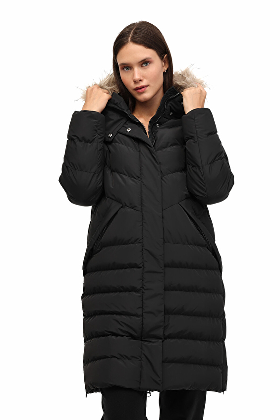 Lumberjack Kadın Kaban 3DIANA Siyah Lumberjack Kadın Kaban 3DIANA Siyah