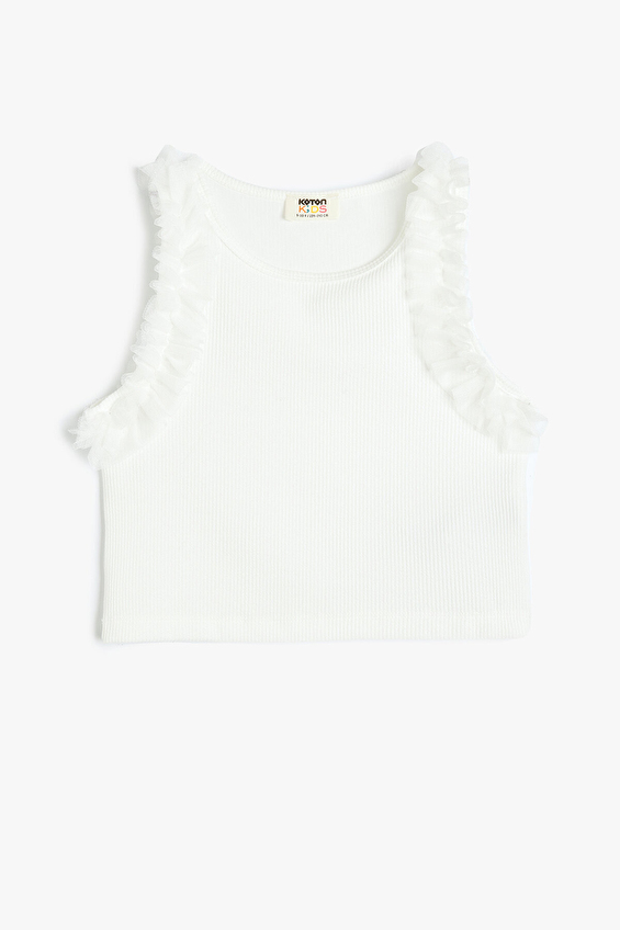 Koton Kız Çocuk Atlet 5SKG30008AK Ekru Koton Kız Çocuk Atlet 5SKG30008AK Ekru