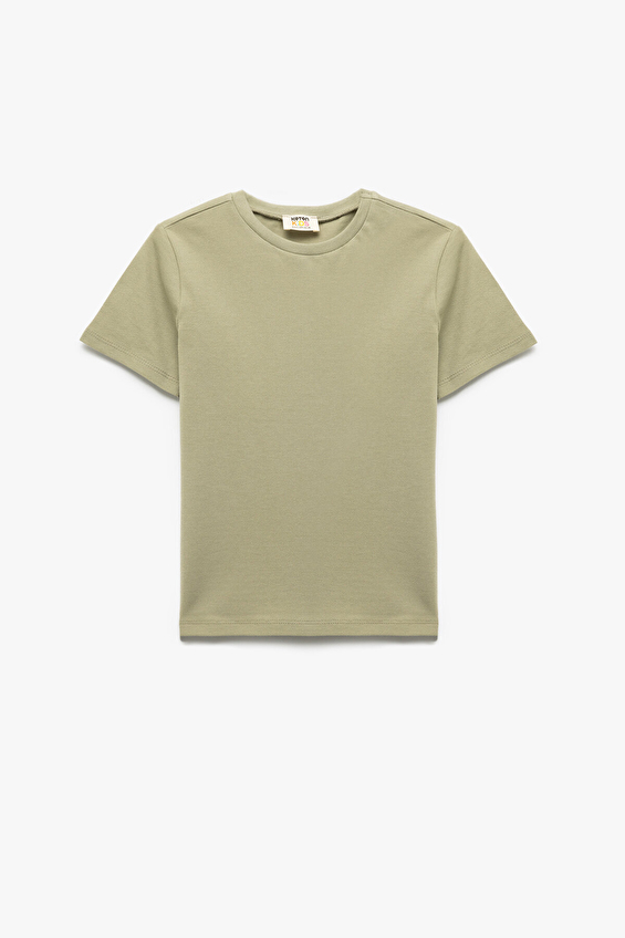 Koton Erkek Çocuk Tişört 5SKB10004TK Haki Koton Erkek Çocuk Tişört 5SKB10004TK Haki