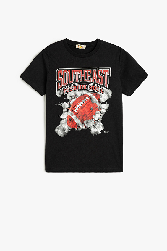 Koton Erkek Çocuk Tişört 5SKB10324TK Siyah Koton Erkek Çocuk Tişört 5SKB10324TK Siyah