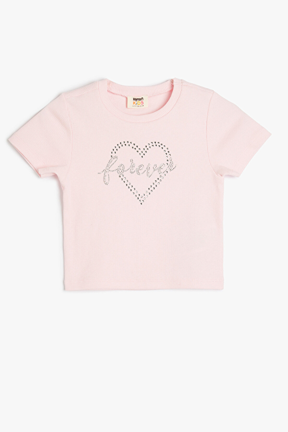Koton Kız Çocuk Tişört 5SKG10209AK Pembe Koton Kız Çocuk Tişört 5SKG10209AK Pembe