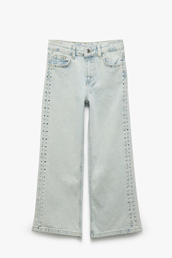 Koton Relax Fit Normal Paça Kız Çocuk Kot Pantolon 5SKG40091AD Indıgo Koton Relax Fit Normal Paça Kız Çocuk Kot Pantolon 5SKG40091AD Indıgo