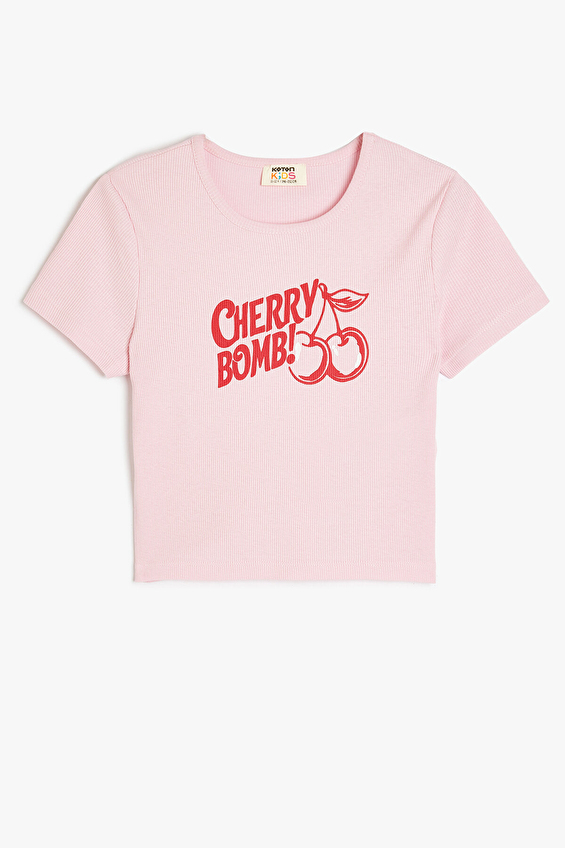 Koton Kız Çocuk Tişört 5SKG10227AK Pembe Koton Kız Çocuk Tişört 5SKG10227AK Pembe