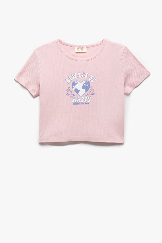 Koton Kız Çocuk Tişört 5SKG10264AK Pembe Koton Kız Çocuk Tişört 5SKG10264AK Pembe