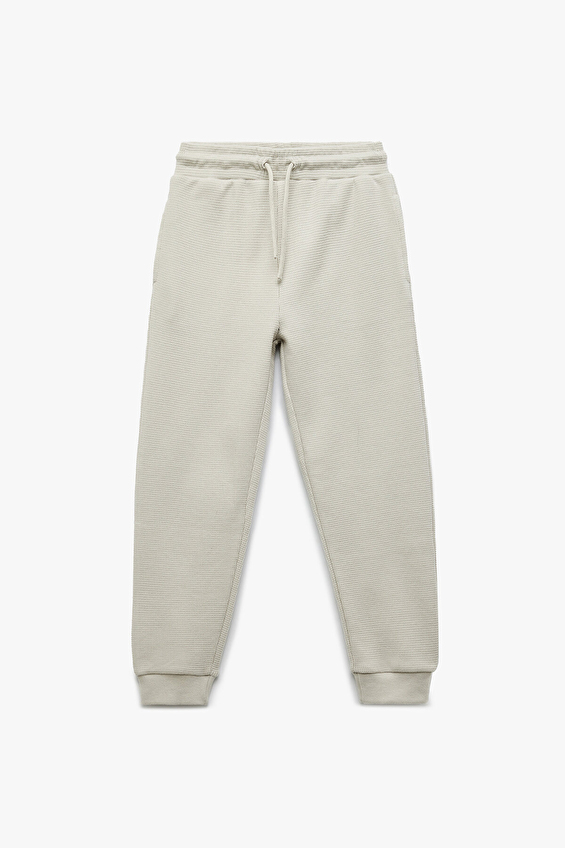 Koton Regular Fit Erkek Çocuk Eşofman Alt 6WKB40004TK Gri Koton Regular Fit Erkek Çocuk Eşofman Alt 6WKB40004TK Gri