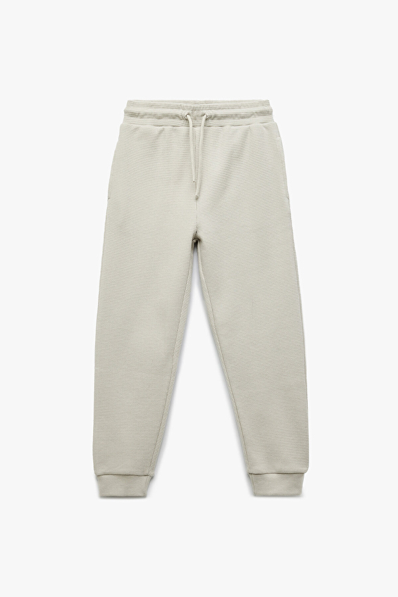 Koton Regular Fit Erkek Çocuk Eşofman Alt 6WKB40004TK Gri Koton Regular Fit Erkek Çocuk Eşofman Alt 6WKB40004TK Gri