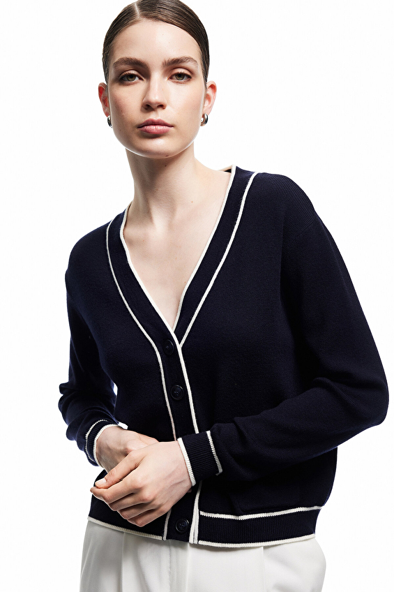 Koton Kadın Hırka 6WAK90017HT Lacivert Koton Kadın Hırka 6WAK90017HT Lacivert