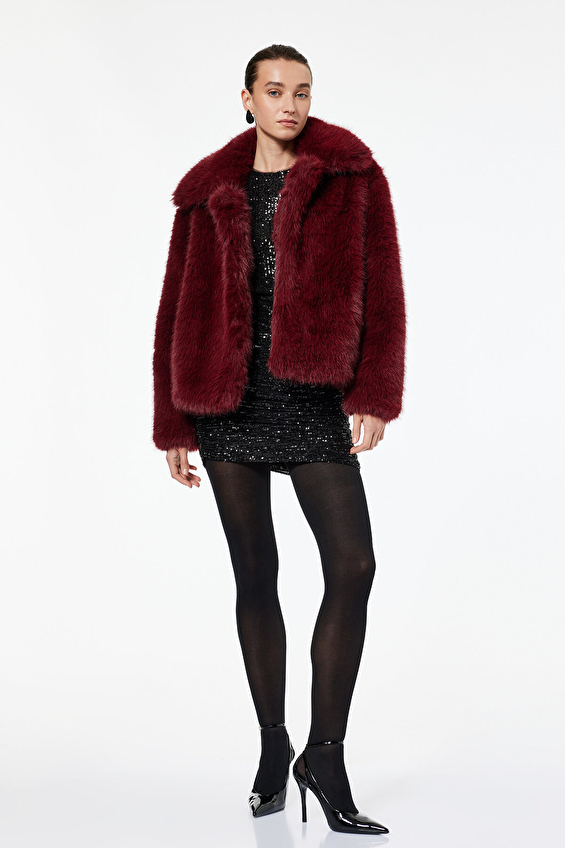 Koton Kadın Ceket 6WAK00005EW Bordo Koton Kadın Ceket 6WAK00005EW Bordo