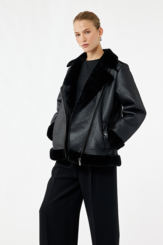 Koton Kadın Ceket 6WAK20014EW Siyah Koton Kadın Ceket 6WAK20014EW Siyah