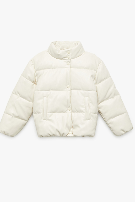 Koton Kız Çocuk Ceket 6WKG20022AW Ekru Koton Kız Çocuk Ceket 6WKG20022AW Ekru