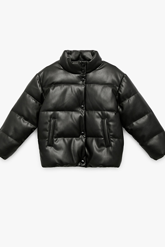 Koton Kız Çocuk Ceket 6WKG20022AW Siyah Koton Kız Çocuk Ceket 6WKG20022AW Siyah