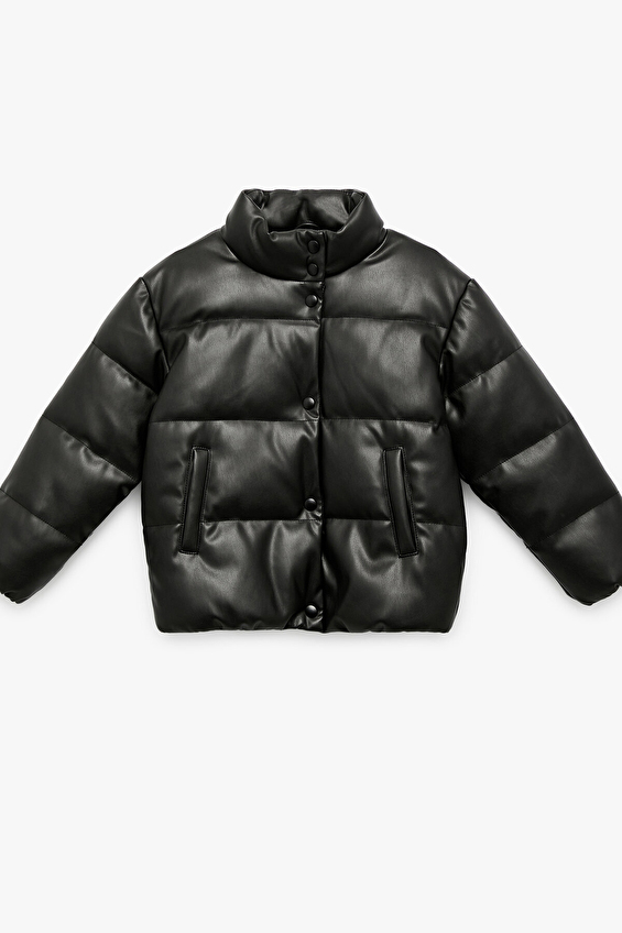 Koton Kız Çocuk Ceket 6WKG20022AW Siyah Koton Kız Çocuk Ceket 6WKG20022AW Siyah