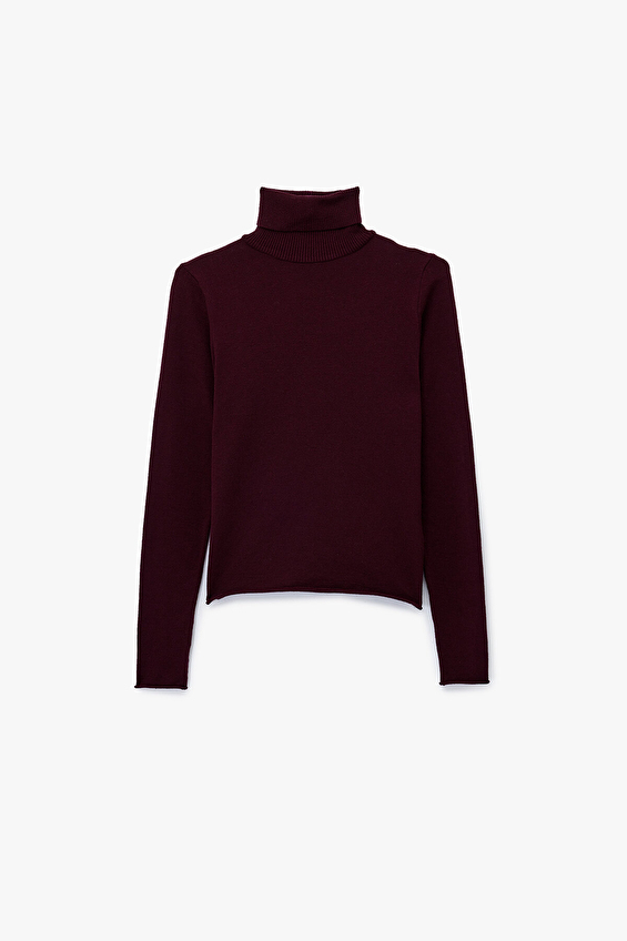 Koton Kadın Kazak 6WAK90035HT Bordo Koton Kadın Kazak 6WAK90035HT Bordo