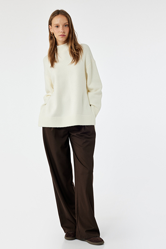 Koton Kadın Triko 6WAL60001HT Ekru Koton Kadın Triko 6WAL60001HT Ekru