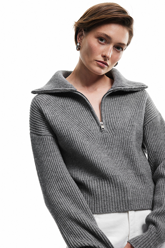 Koton Kadın Kazak 6WAK90080HT Antrasit Koton Kadın Kazak 6WAK90080HT Antrasit