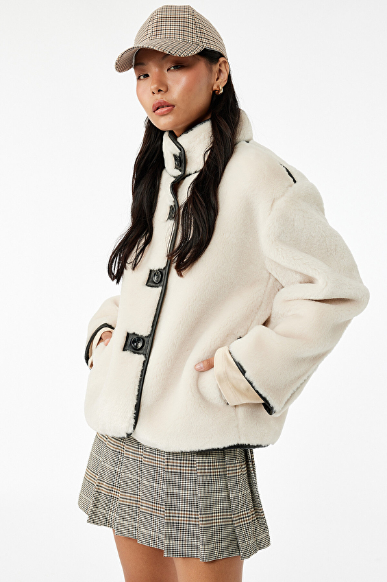 Koton Kadın Kaban 6WAL00010IW Bej Koton Kadın Kaban 6WAL00010IW Bej