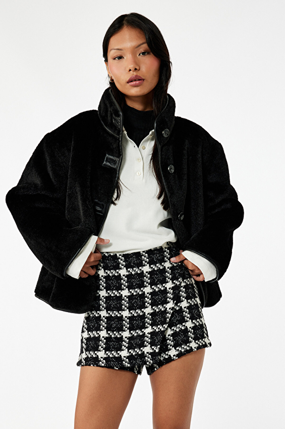 Koton Kadın Ceket 6WAL00010IW Siyah Koton Kadın Ceket 6WAL00010IW Siyah