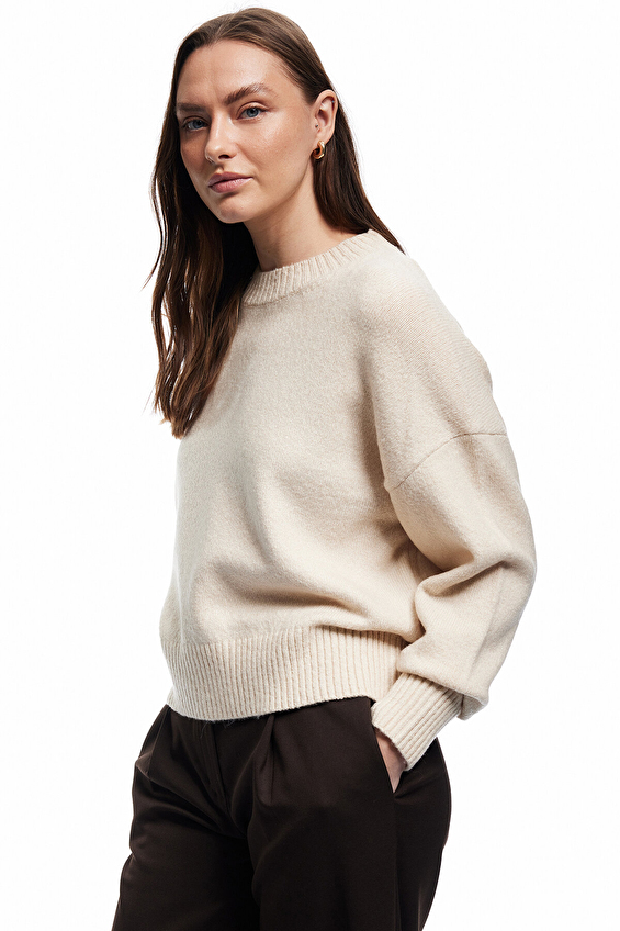 Koton Kadın Kazak 6WAK90123HT Ekru Koton Kadın Kazak 6WAK90123HT Ekru