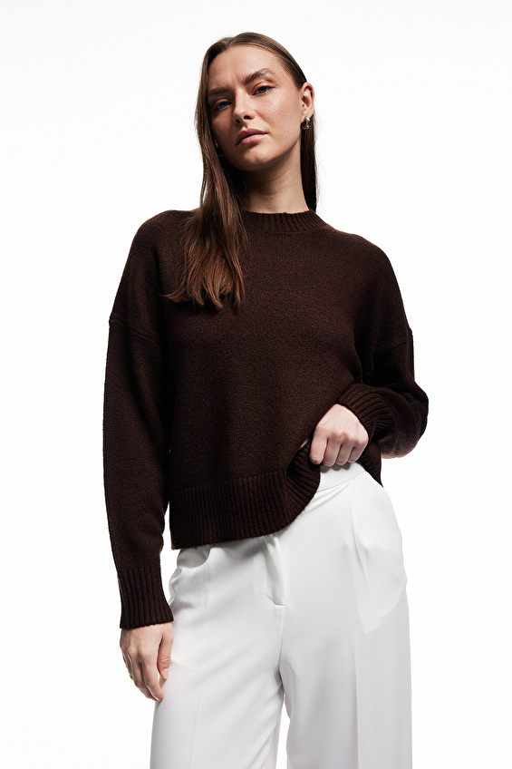 Koton Kadın Kazak 6WAK90123HT Kahverengi Koton Kadın Kazak 6WAK90123HT Kahverengi