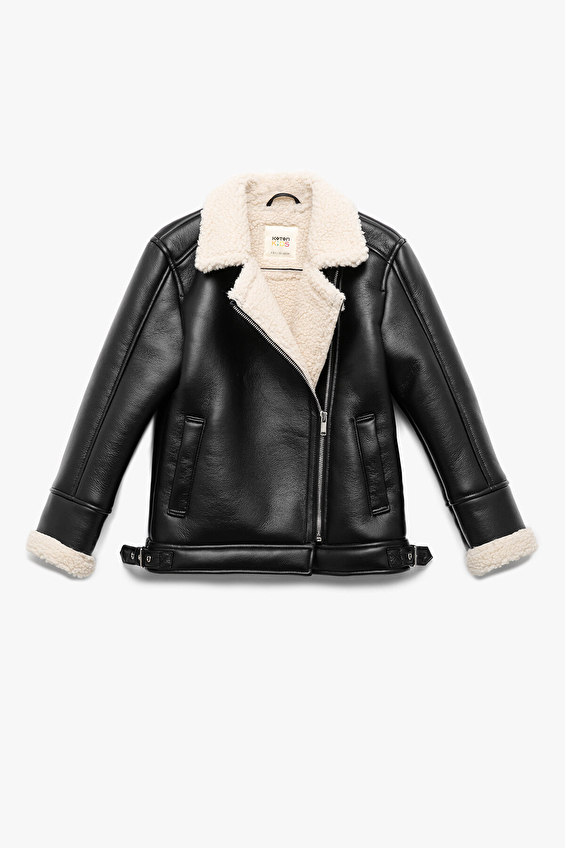 Koton Kız Çocuk Ceket 6WKG20036AW Siyah Koton Kız Çocuk Ceket 6WKG20036AW Siyah